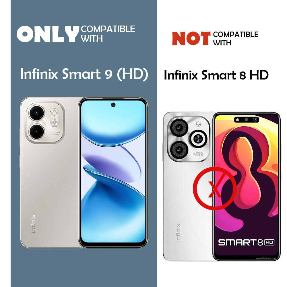 Shockproof Flexible Soft Silicone Back Cover for Infinix Smart 9 HD 4G