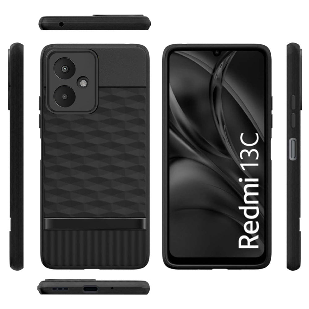 Shockproof Flexible Soft Silicone Back Cover for Mi Redmi 13C 5G / Poco M6 5G