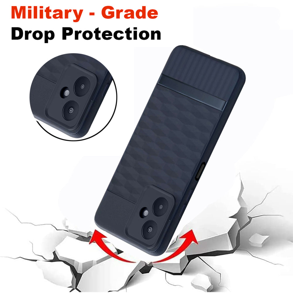 Shockproof Flexible Soft Silicone Back Cover for Mi Redmi 13C 5G / Poco M6 5G