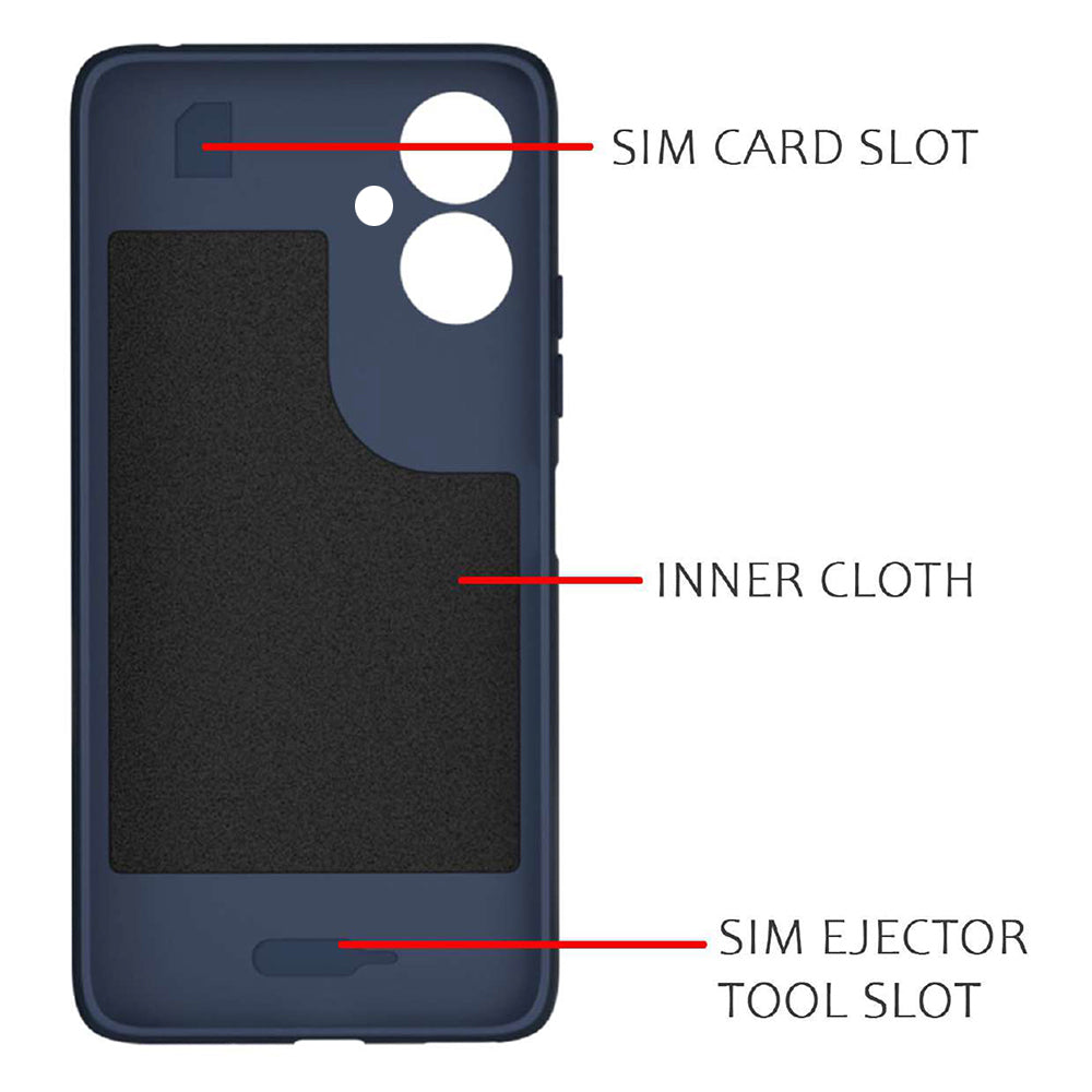 Shockproof Flexible Soft Silicone Back Cover for Mi Redmi 13C 5G / Poco M6 5G