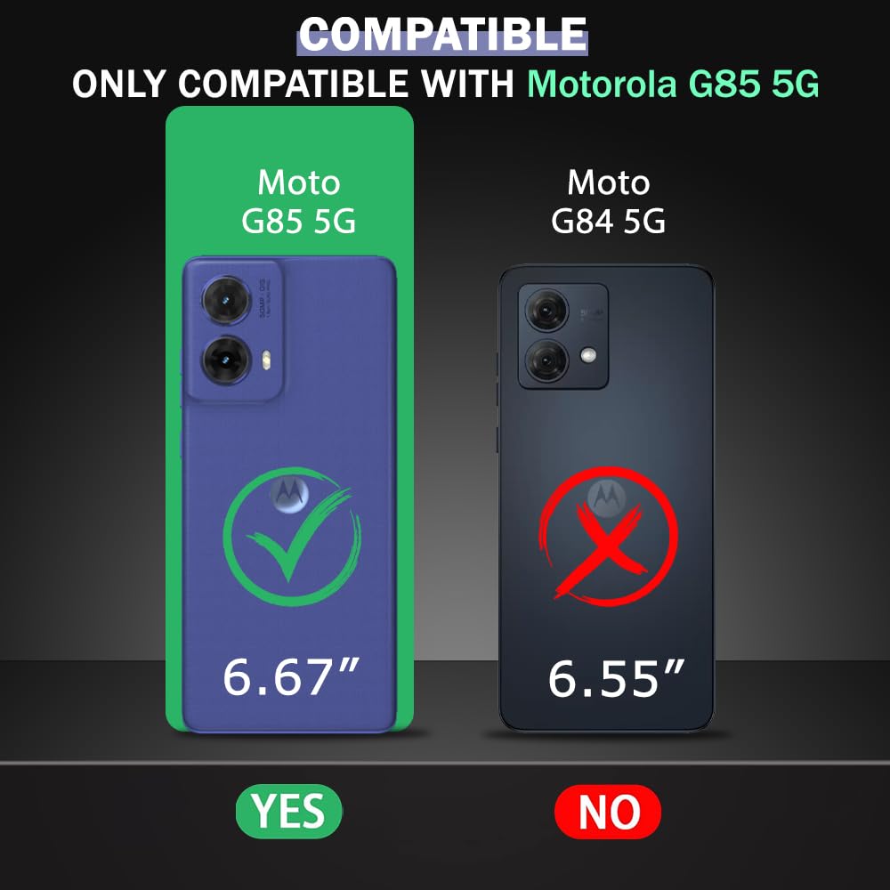 Shockproof Flexible Soft Silicone Back Cover for Motorola Moto G85 5G