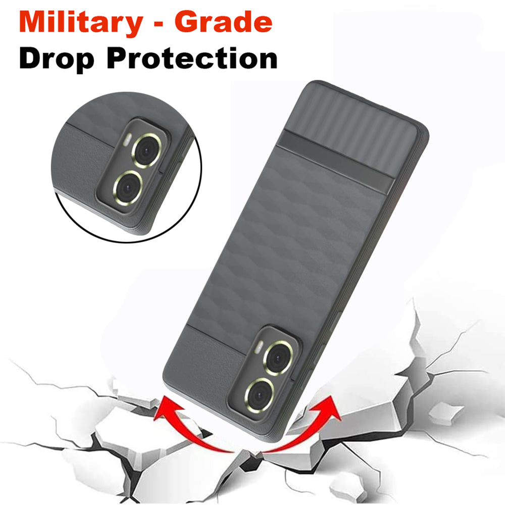 Shockproof Flexible Soft Silicone Back Cover for Motorola Moto G85 5G