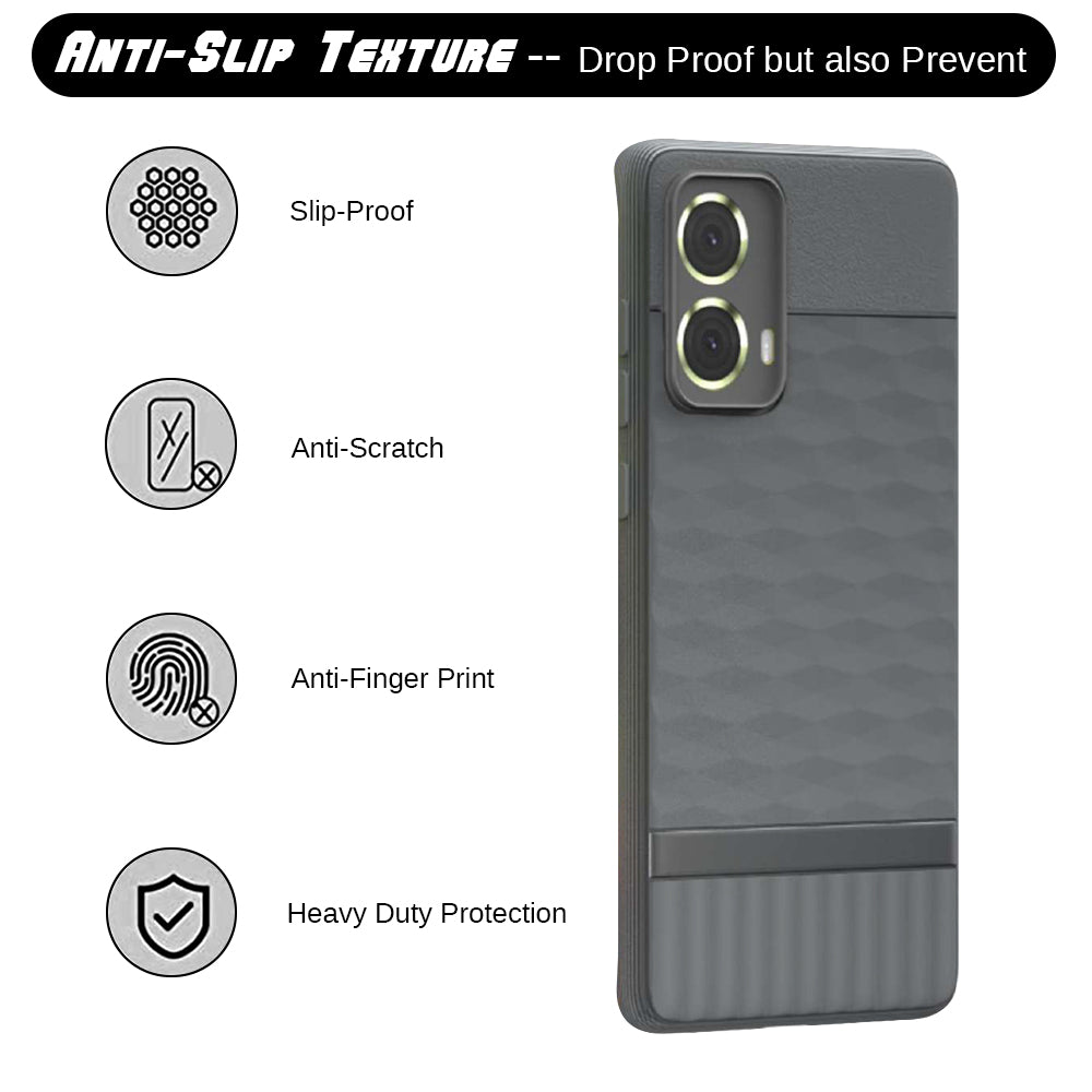 Shockproof Flexible Soft Silicone Back Cover for Motorola Moto G85 5G