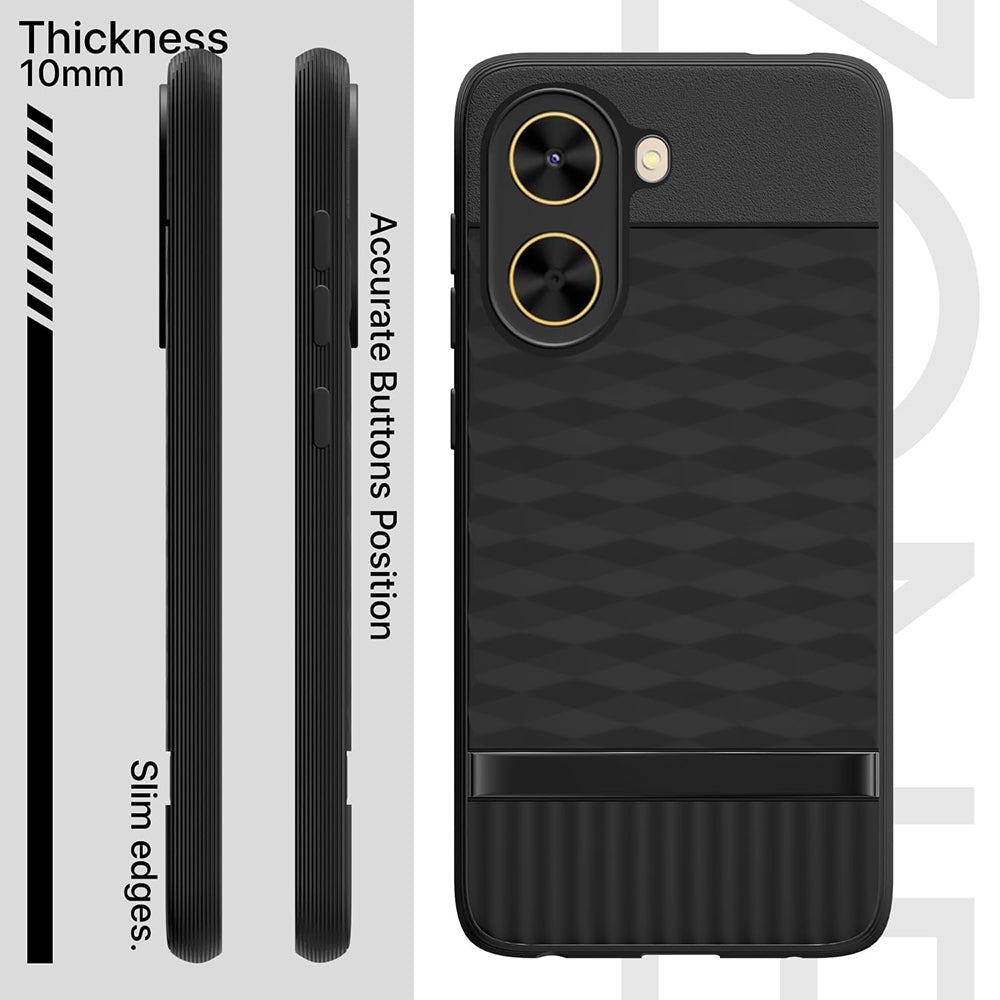 Shockproof Flexible Soft Silicone Back Cover for Poco C71 4G / Mi Redmi A5 4G
