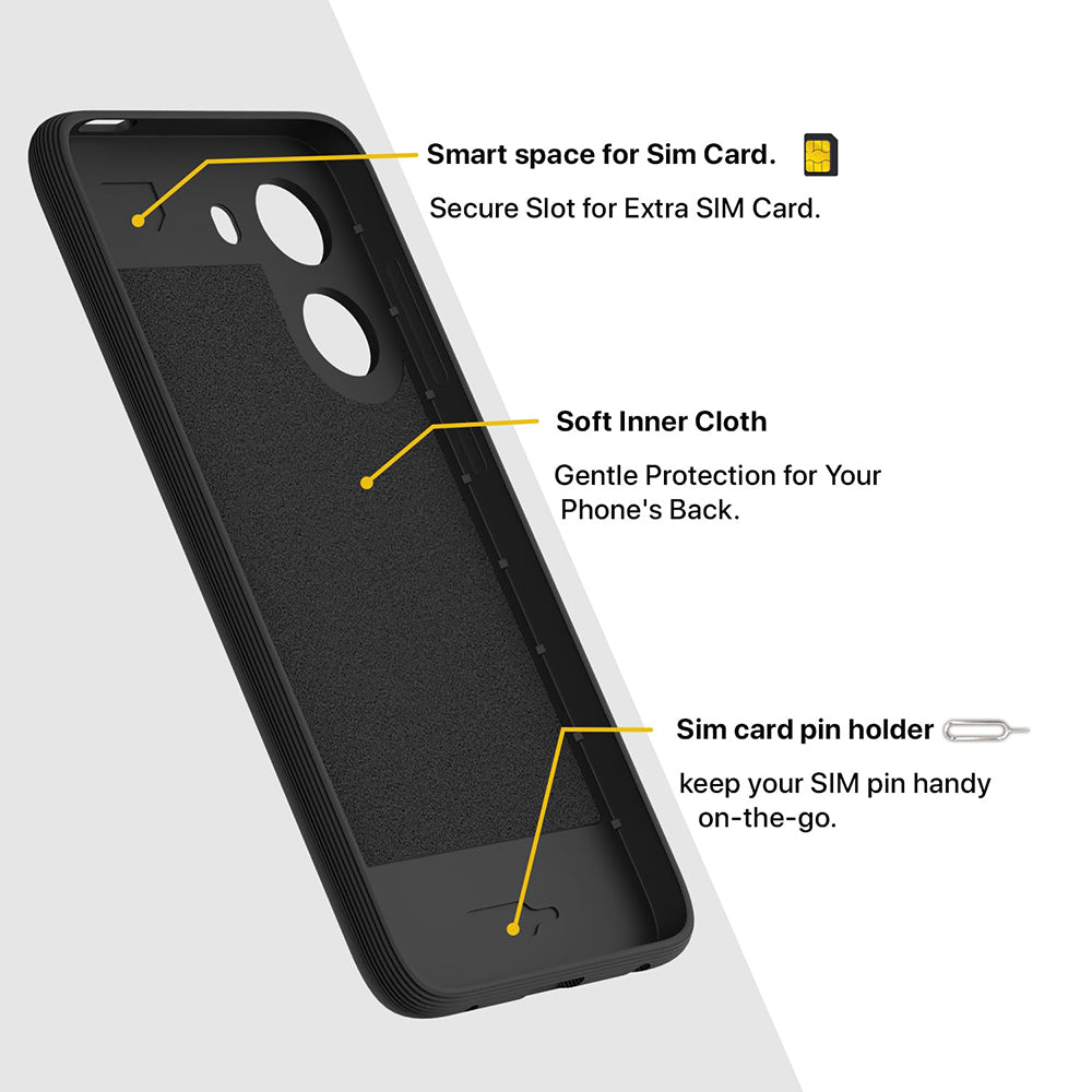 Shockproof Flexible Soft Silicone Back Cover for Poco C71 4G / Mi Redmi A5 4G