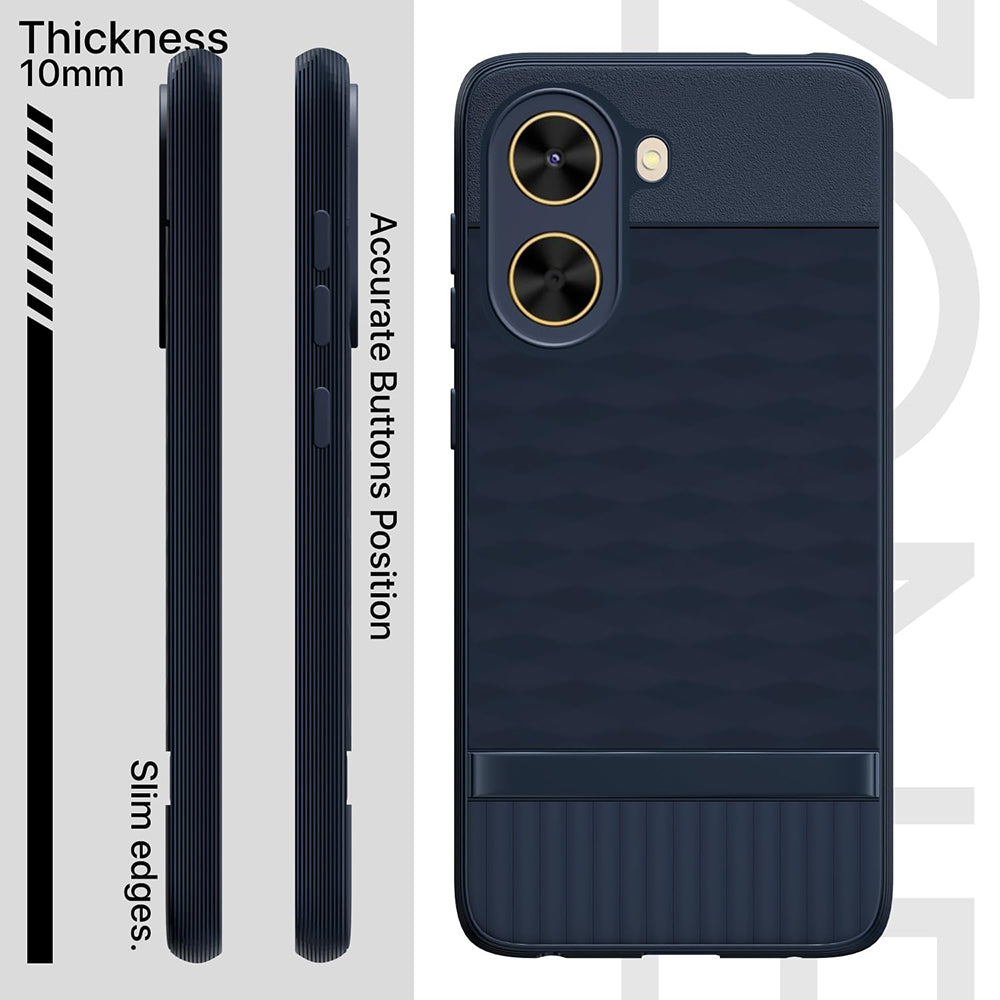 Shockproof Flexible Soft Silicone Back Cover for Poco C71 4G / Mi Redmi A5 4G