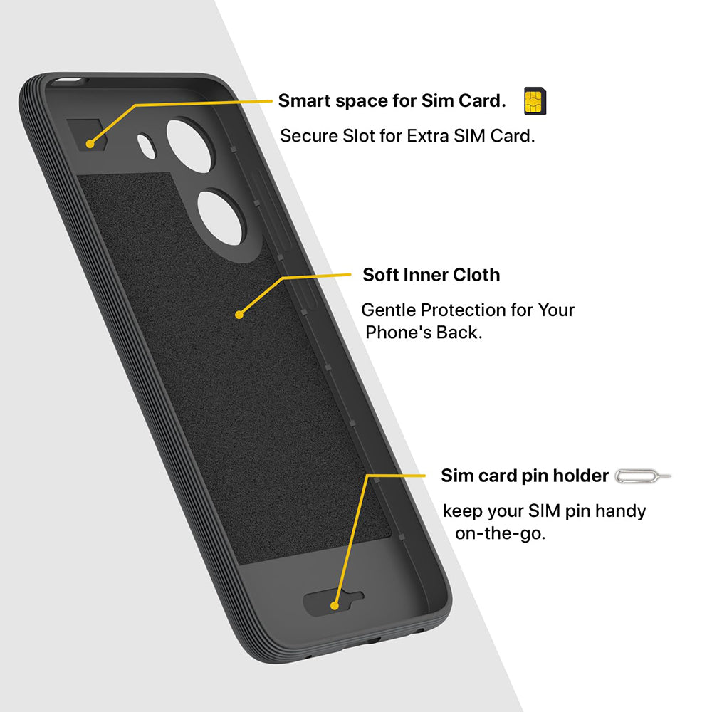 Shockproof Flexible Soft Silicone Back Cover for Poco C71 4G / Mi Redmi A5 4G