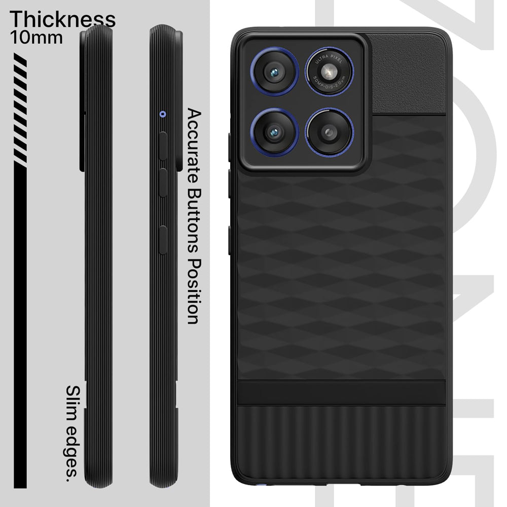 Shockproof Flexible Soft Silicone Back Cover for Motorola Edge 60 Stylus 5G