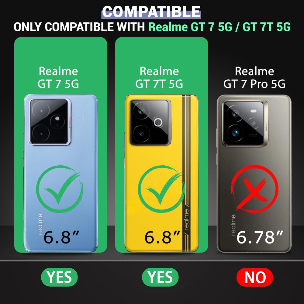 Shockproof Flexible Soft Silicone Back Cover for Realme GT 7 5G / GT 7T 5G