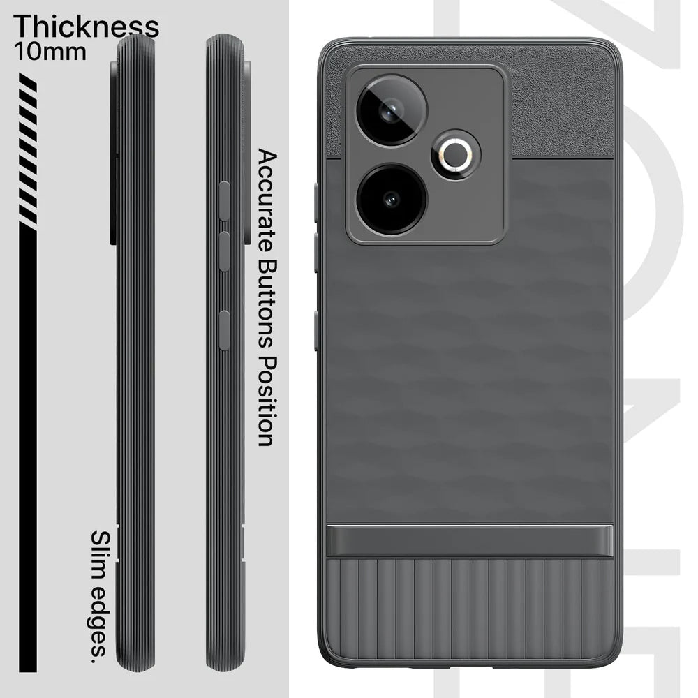 Shockproof Flexible Soft Silicone Back Cover for Realme GT 7 5G / GT 7T 5G