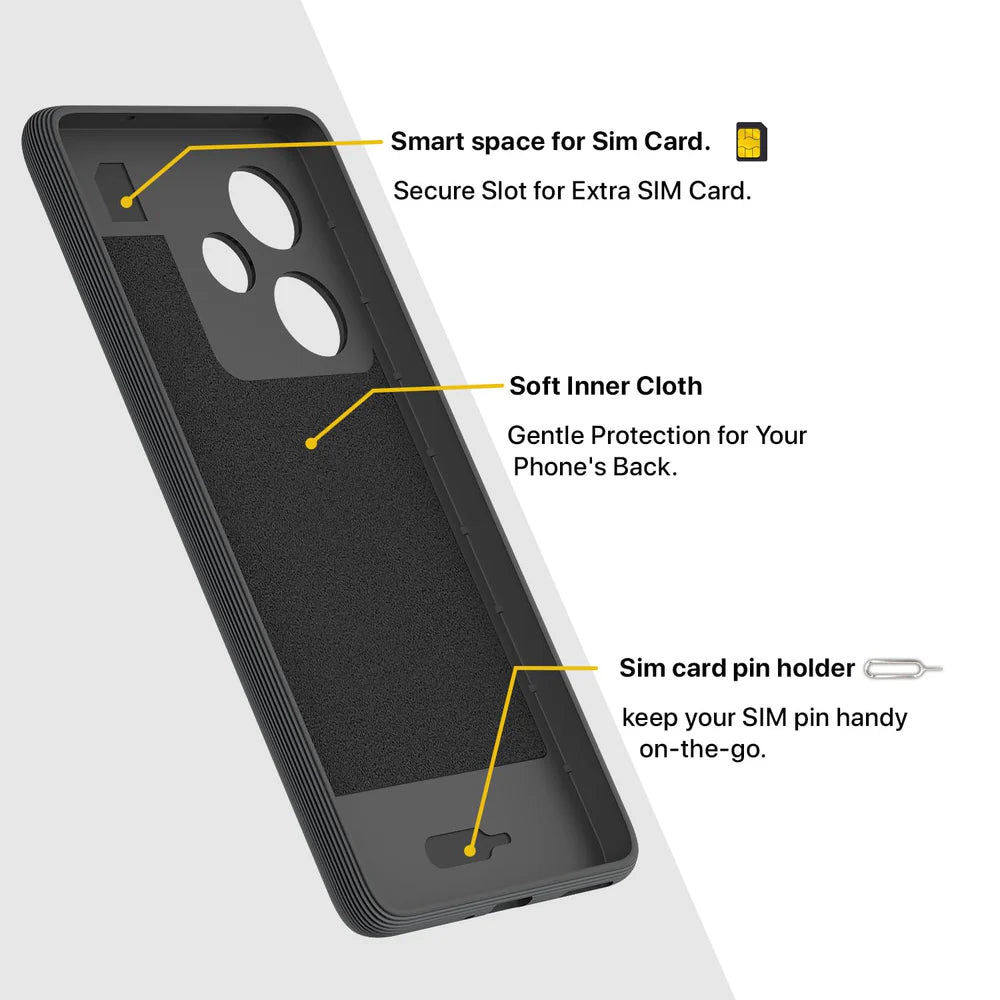 Shockproof Flexible Soft Silicone Back Cover for Realme GT 7 5G / GT 7T 5G