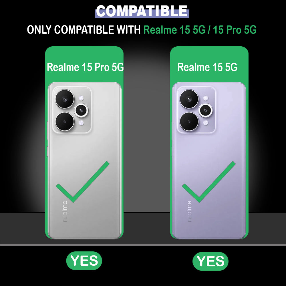 Shockproof Flexible Soft Silicone Back Cover for Realme 15 5G / 15 Pro 5G