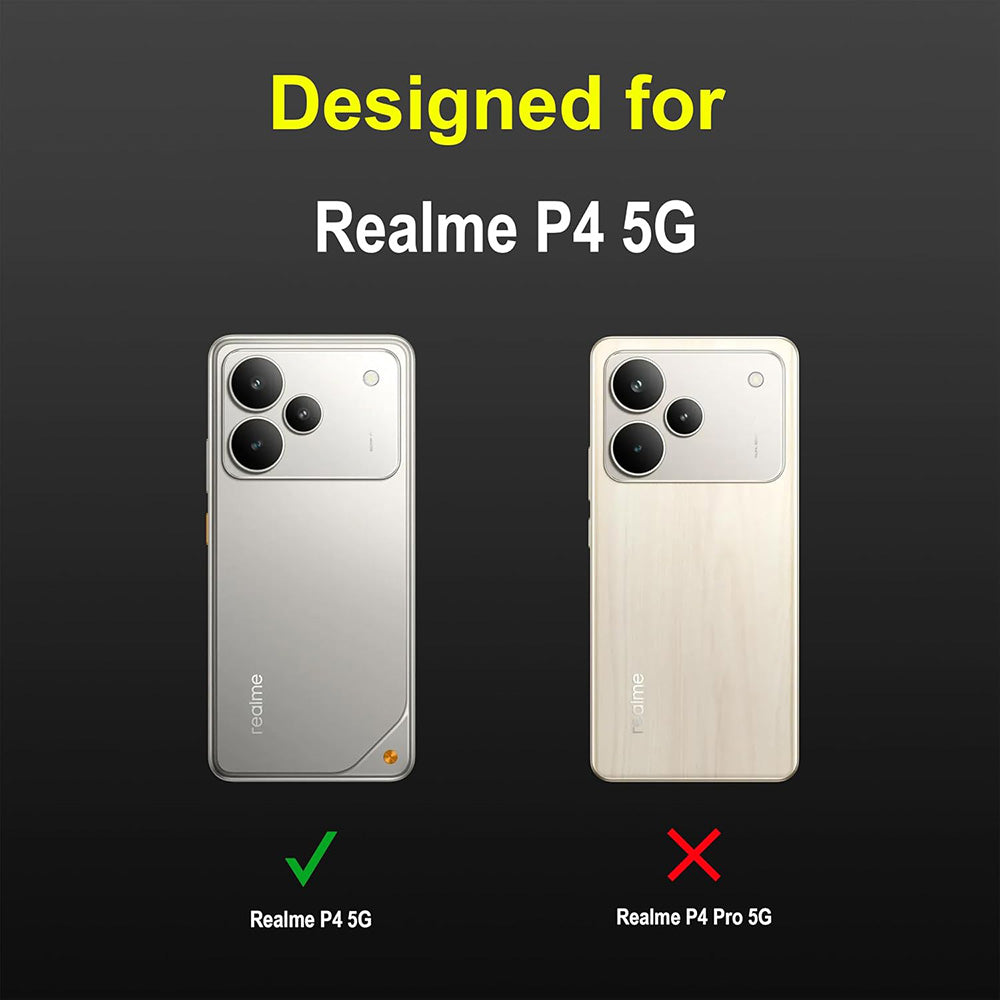 Shockproof Flexible Soft Silicone Back Cover for Realme P4 5G