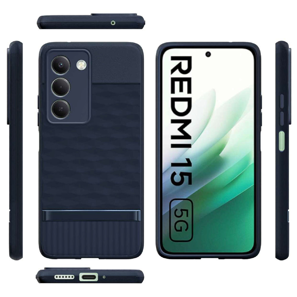 Shockproof Flexible Soft Silicone Back Cover for Mi Redmi 15 5G