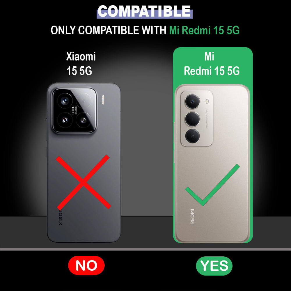 Shockproof Flexible Soft Silicone Back Cover for Mi Redmi 15 5G