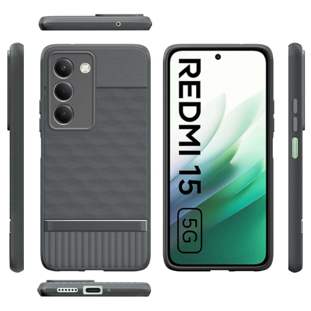 Shockproof Flexible Soft Silicone Back Cover for Mi Redmi 15 5G