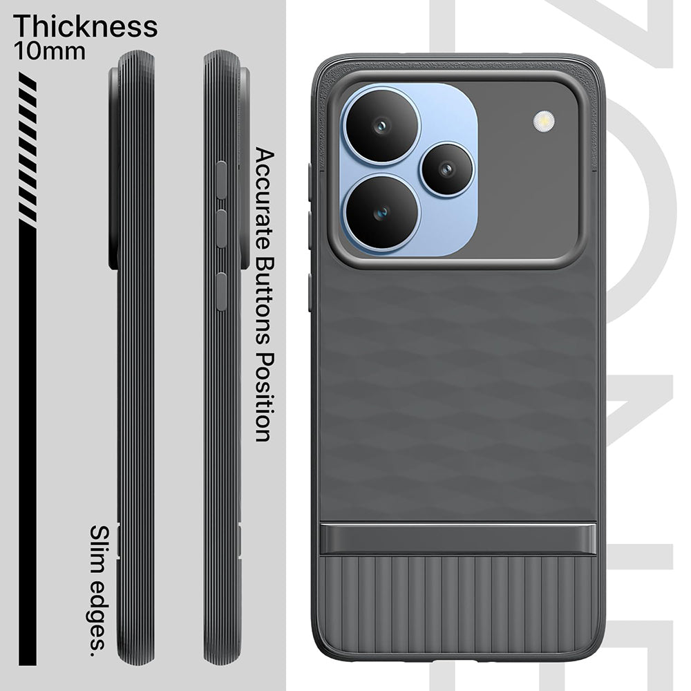 Shockproof Flexible Soft Silicone Back Cover for Realme P4 Pro 5G