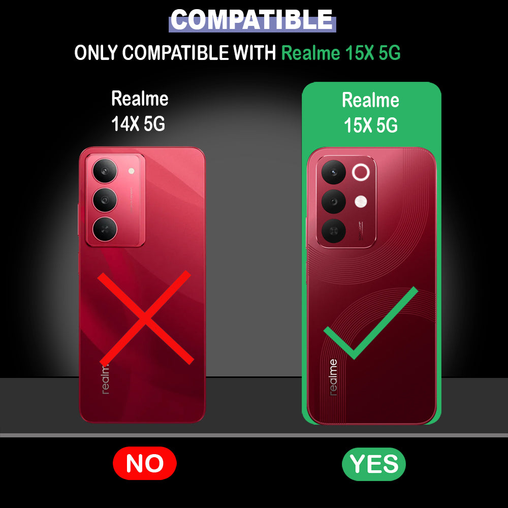 Shockproof Flexible Soft Silicone Back Cover for Realme 15x 5G