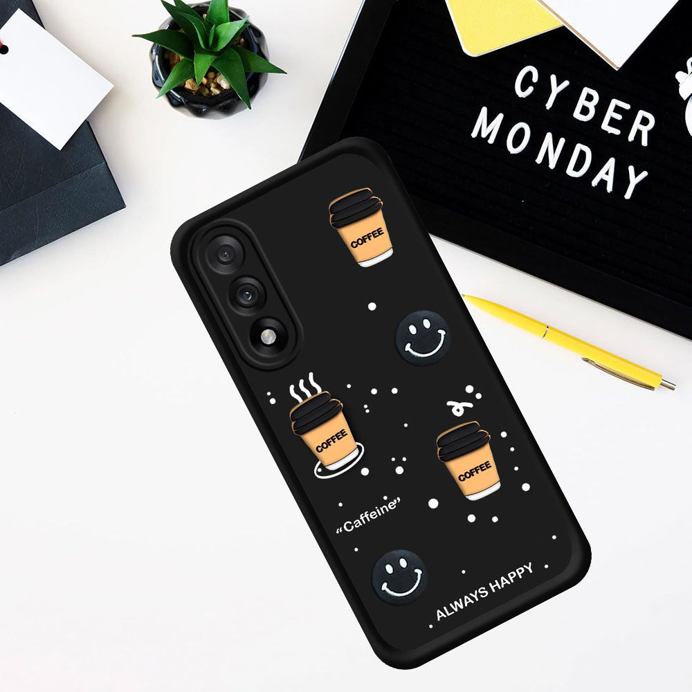 Coffee Mug Theme & Smile Design Back Cover for OnePlus Nord 5 5G