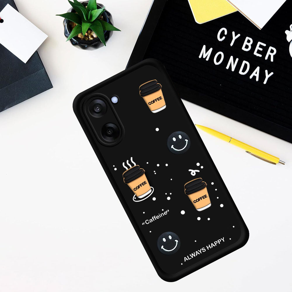 Coffee Mug Theme & Smile Design Back Cover for OnePlus Nord CE5 5G