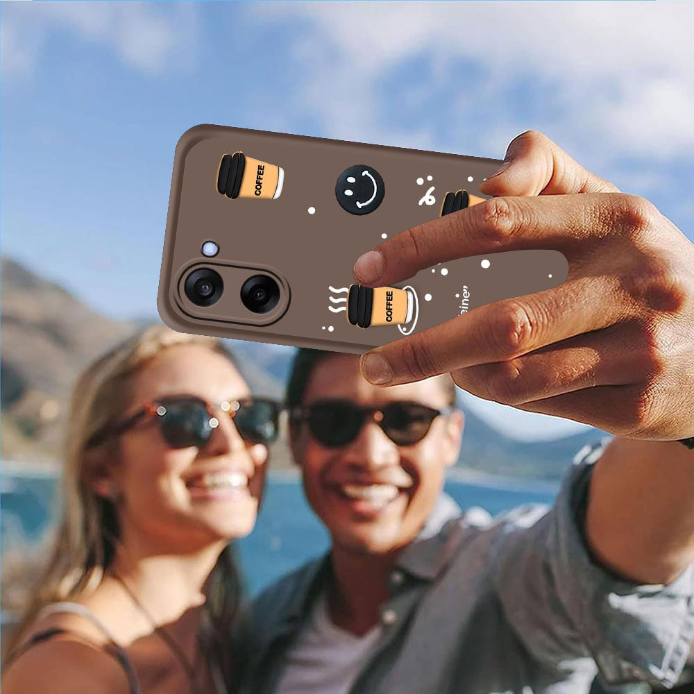 Coffee Mug Theme & Smile Design Back Cover for OnePlus Nord CE5 5G