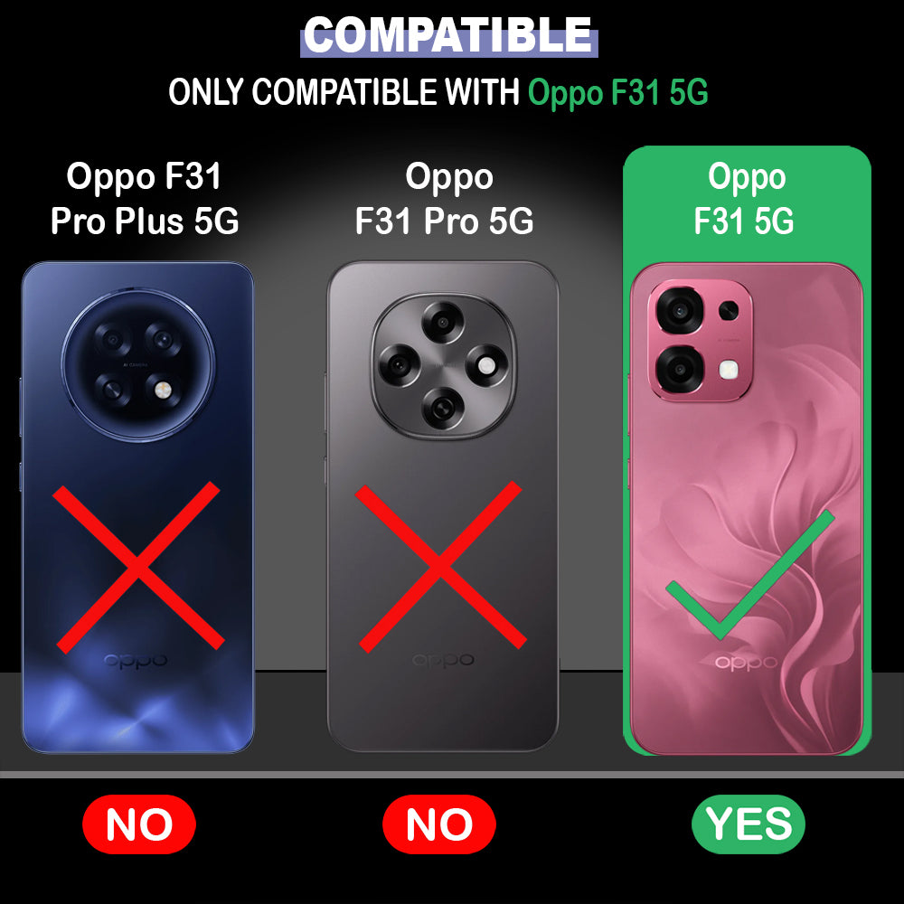 2 MM MagFit Ring Design (Non-Magnetic) Liquid Silicone Case Oppo F31 5G