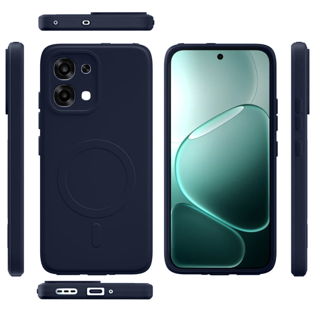 2 MM MagFit Ring Design (Non-Magnetic) Liquid Silicone Case Oppo F31 5G