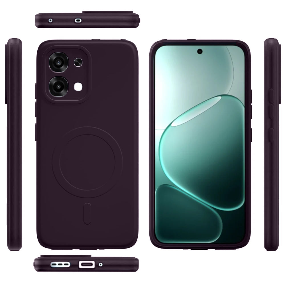 2 MM MagFit Ring Design (Non-Magnetic) Liquid Silicone Case Oppo F31 5G
