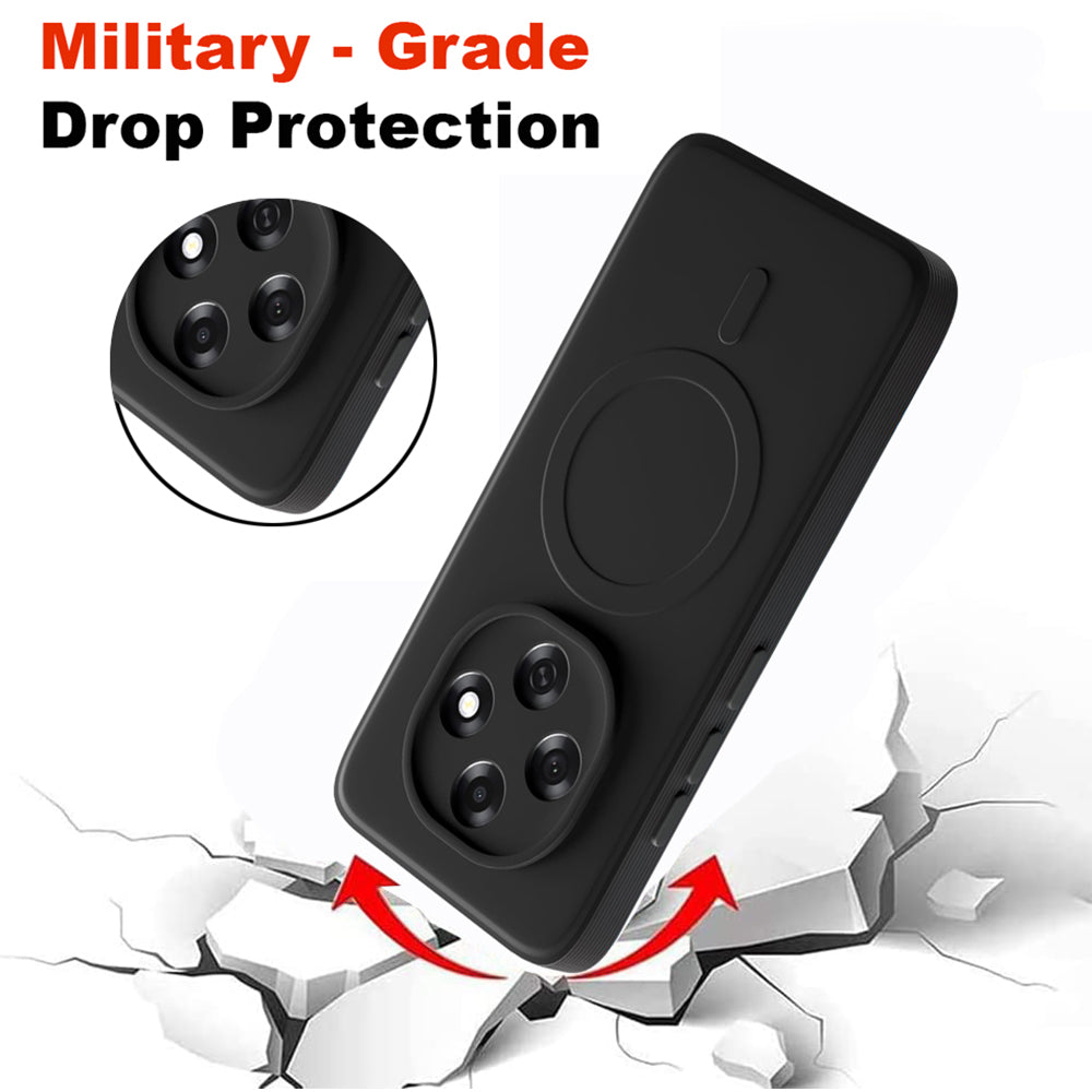 2 MM MagFit Ring Design (Non-Magnetic) Liquid Silicone Case Oppo F31 Pro 5G