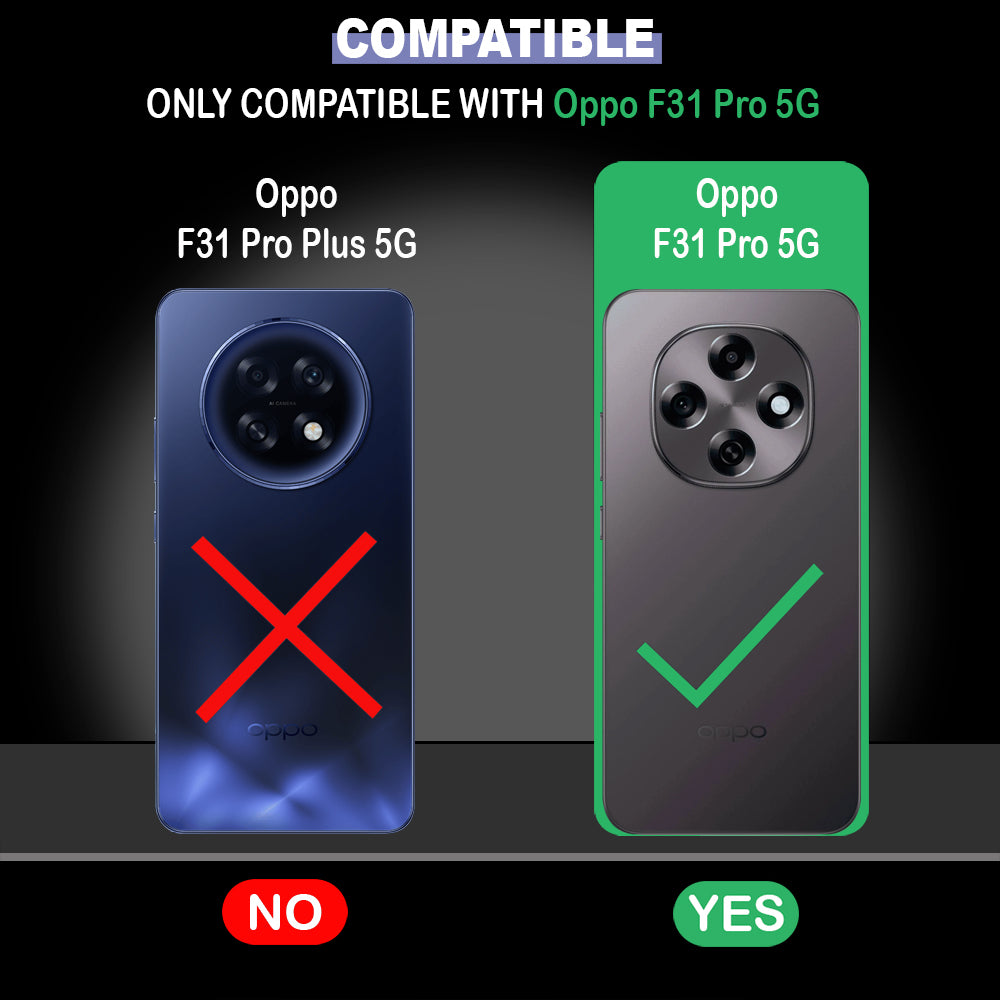 2 MM MagFit Ring Design (Non-Magnetic) Liquid Silicone Case Oppo F31 Pro 5G