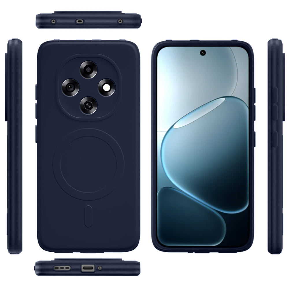 2 MM MagFit Ring Design (Non-Magnetic) Liquid Silicone Case Oppo F31 Pro 5G