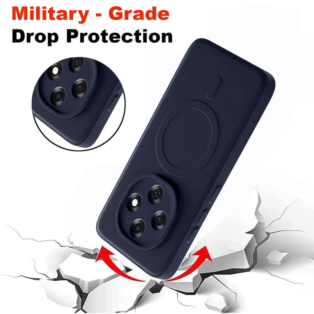 2 MM MagFit Ring Design (Non-Magnetic) Liquid Silicone Case Oppo F31 Pro 5G