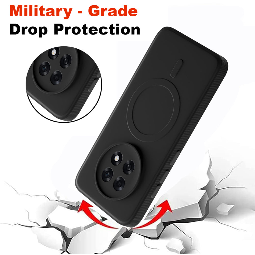 2 MM MagFit Ring Design (Non-Magnetic) Liquid Silicone Case Oppo F31 Pro Plus 5G