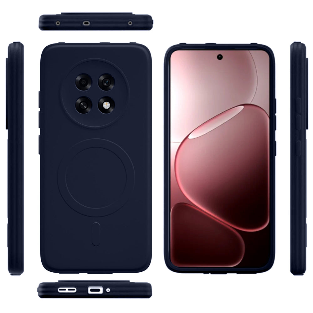2 MM MagFit Ring Design (Non-Magnetic) Liquid Silicone Case Oppo F31 Pro Plus 5G