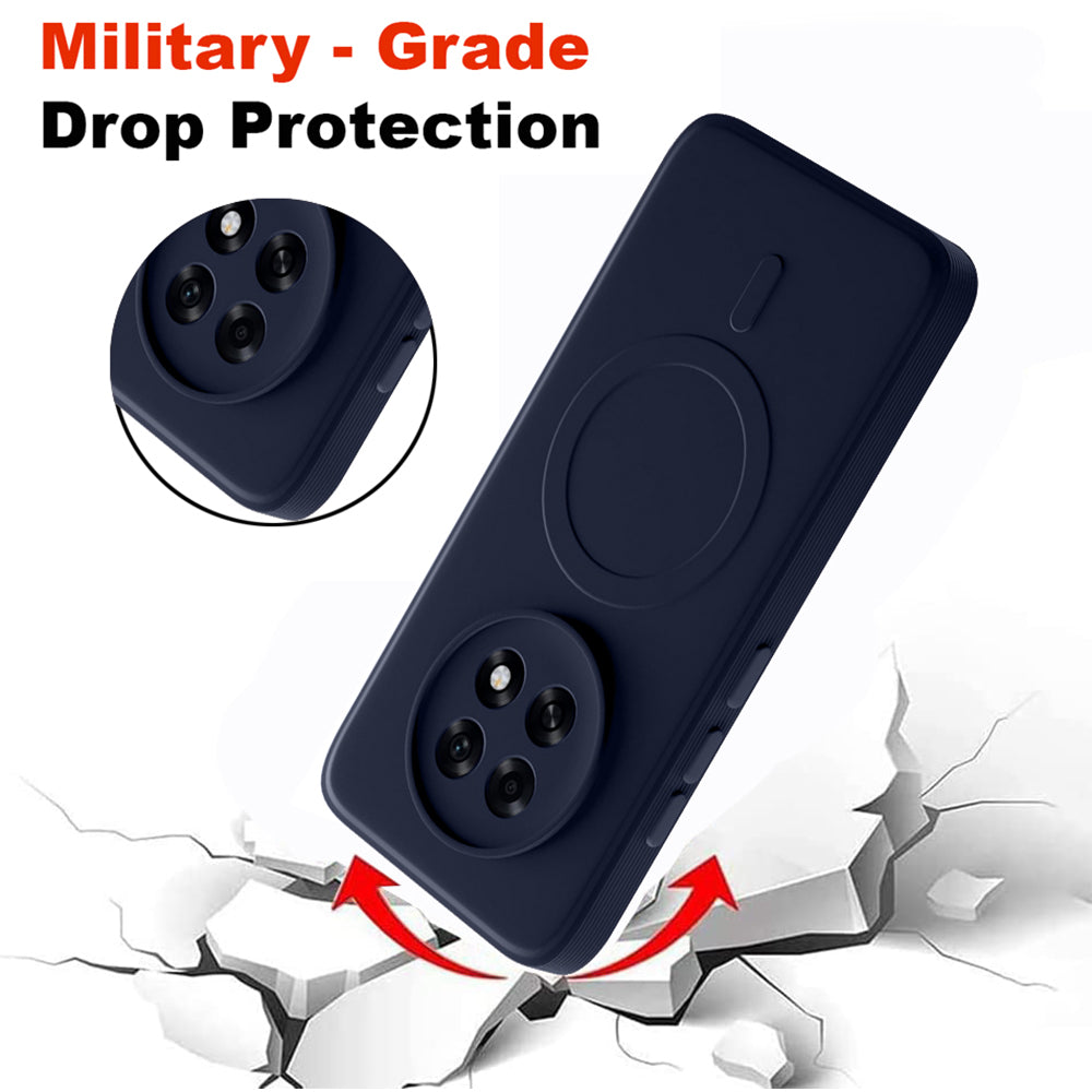 2 MM MagFit Ring Design (Non-Magnetic) Liquid Silicone Case Oppo F31 Pro Plus 5G