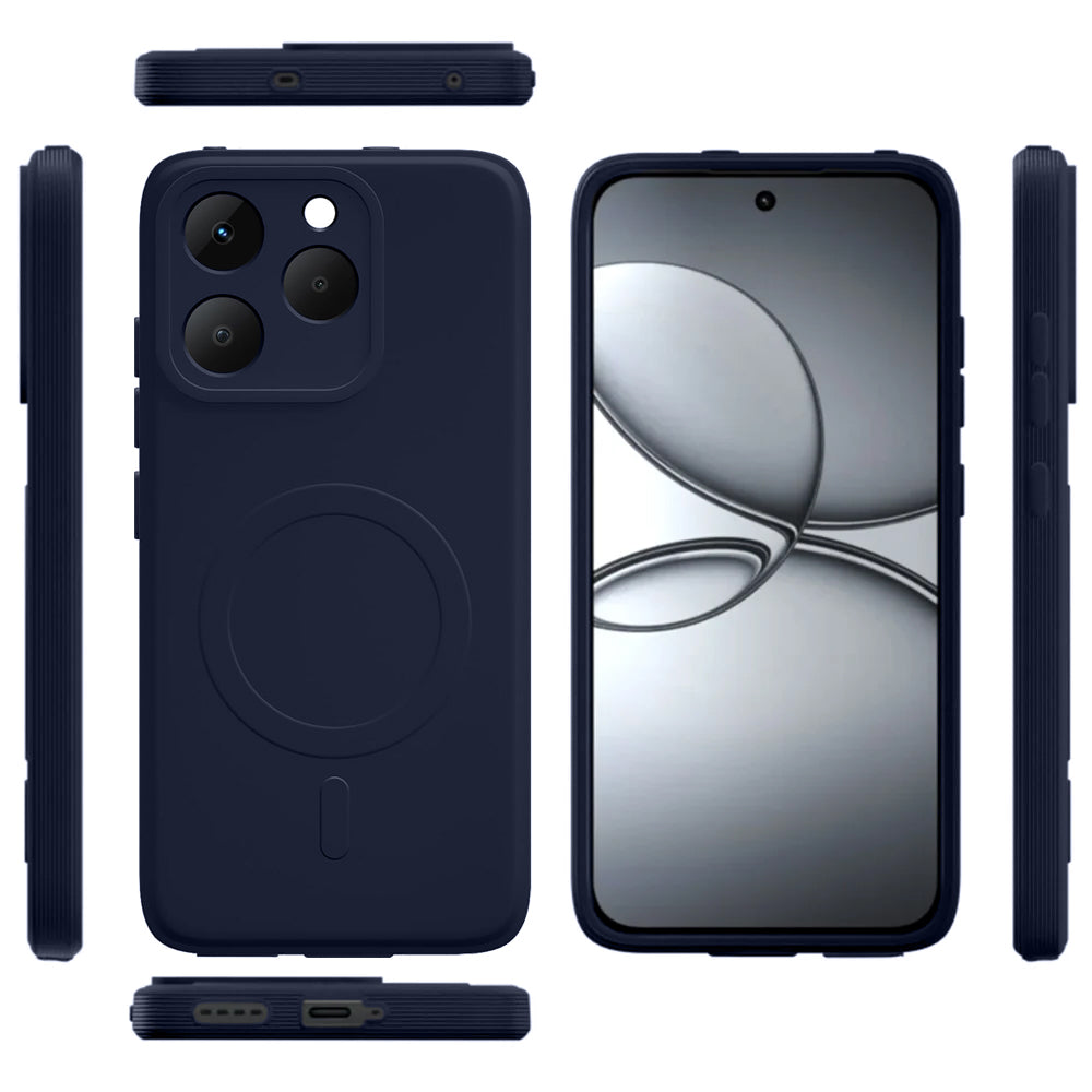 2 MM MagFit Ring Design (Non-Magnetic) Liquid Silicone Case Realme 15T 5G