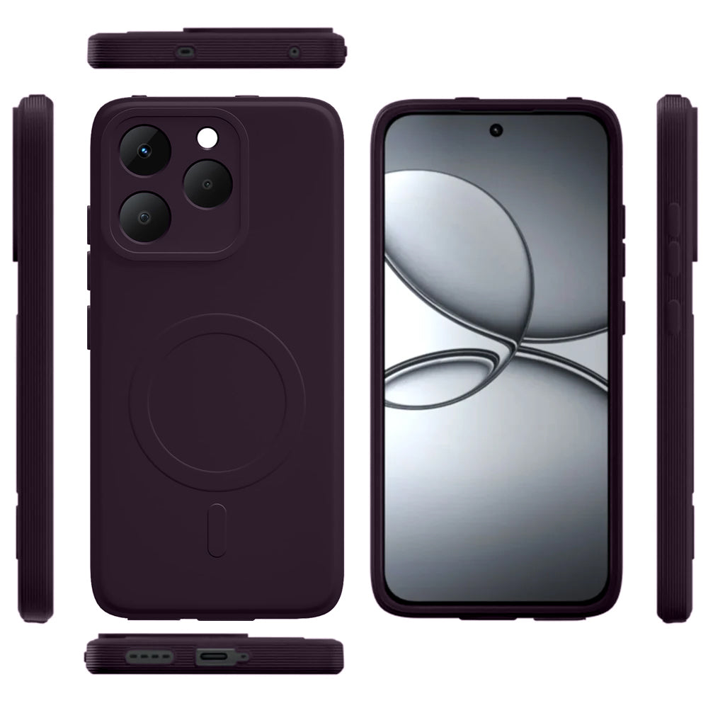 2 MM MagFit Ring Design (Non-Magnetic) Liquid Silicone Case Realme 15T 5G