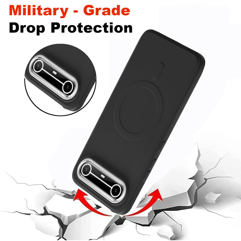 2 MM MagFit Ring Design (Non-Magnetic) Liquid Silicone Case Tecno Pova Slim 5G