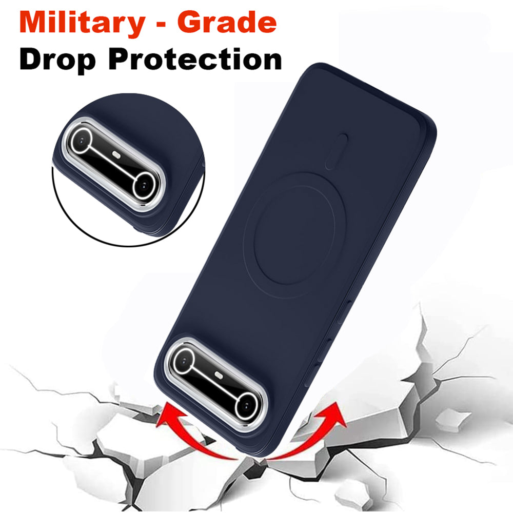 2 MM MagFit Ring Design (Non-Magnetic) Liquid Silicone Case Tecno Pova Slim 5G