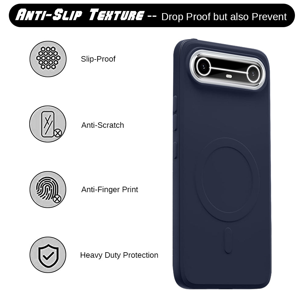 2 MM MagFit Ring Design (Non-Magnetic) Liquid Silicone Case Tecno Pova Slim 5G