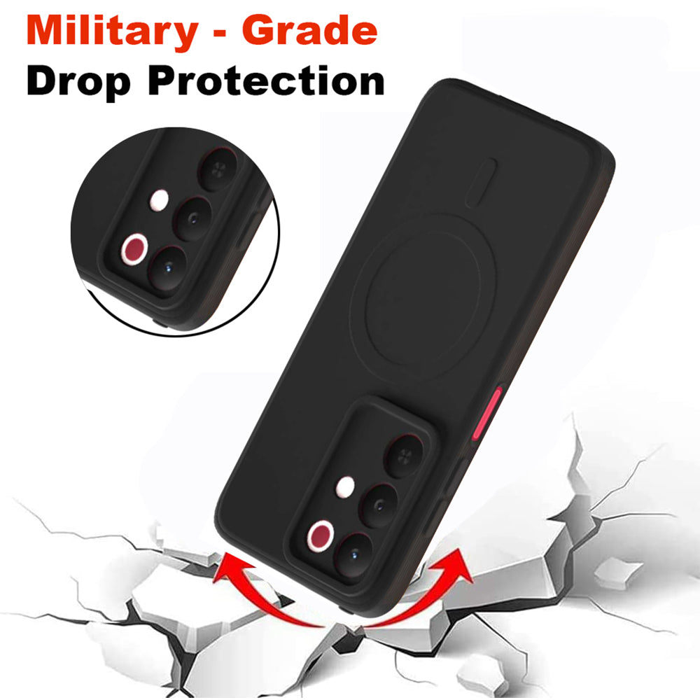 2 MM MagFit Ring Design (Non-Magnetic) Liquid Silicone Case Realme 15x 5G