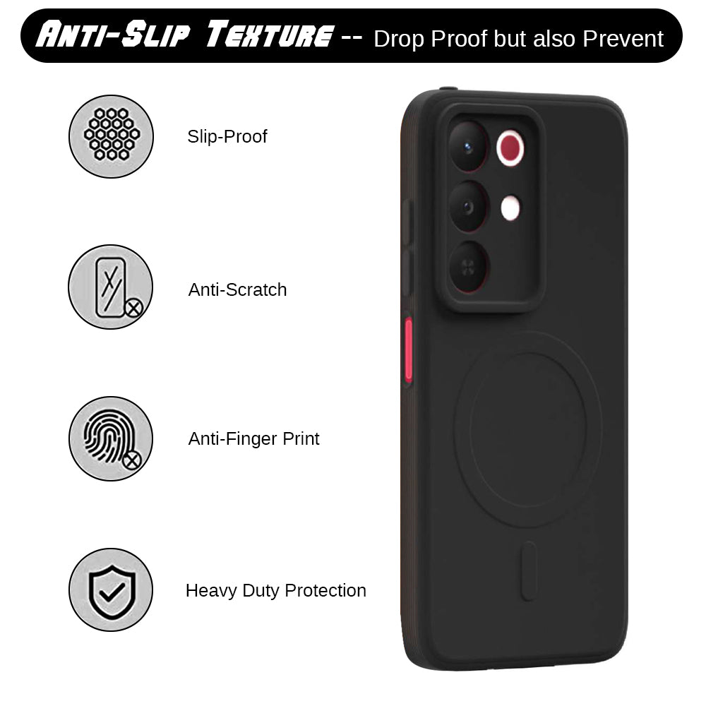 2 MM MagFit Ring Design (Non-Magnetic) Liquid Silicone Case Realme 15x 5G