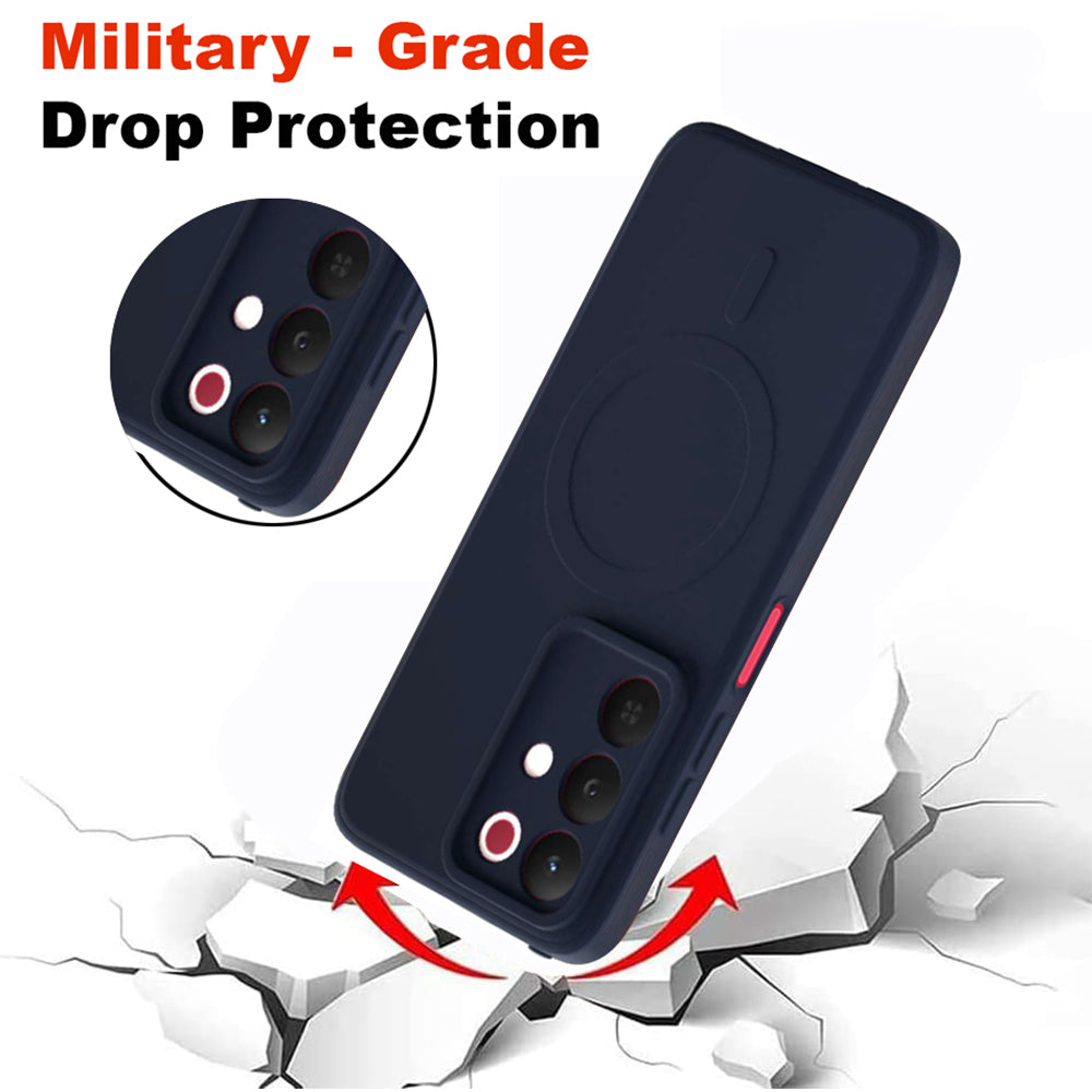 2 MM MagFit Ring Design (Non-Magnetic) Liquid Silicone Case Realme 15x 5G