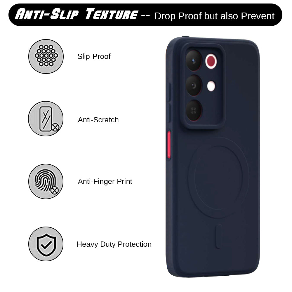 2 MM MagFit Ring Design (Non-Magnetic) Liquid Silicone Case Realme 15x 5G