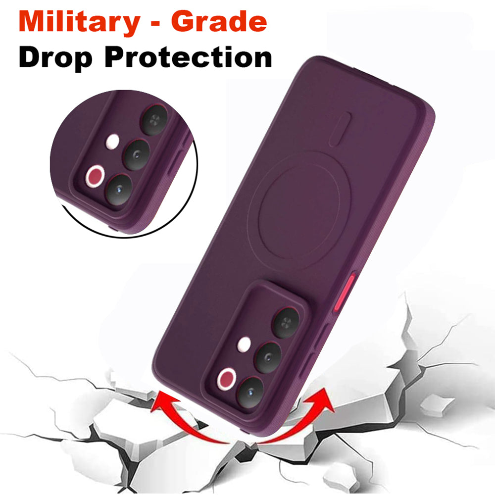 2 MM MagFit Ring Design (Non-Magnetic) Liquid Silicone Case Realme 15x 5G