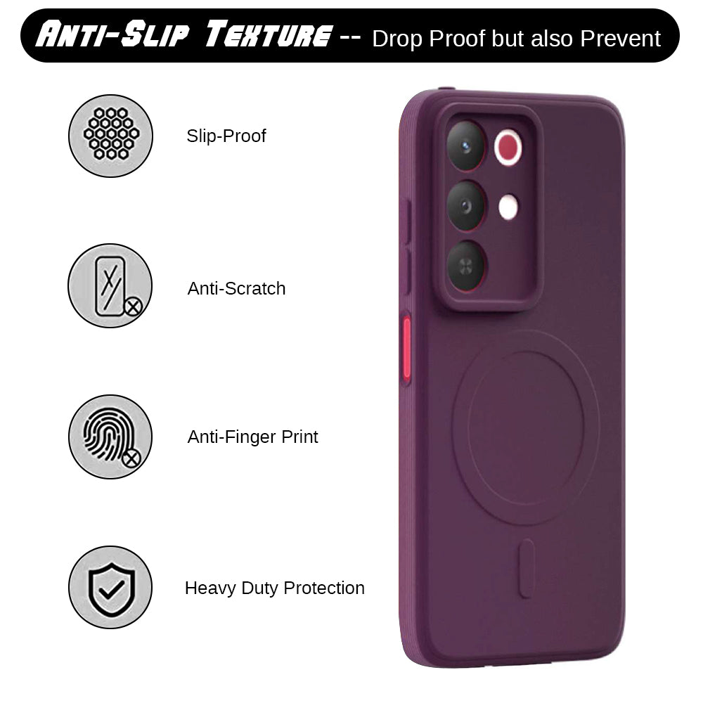 2 MM MagFit Ring Design (Non-Magnetic) Liquid Silicone Case Realme 15x 5G