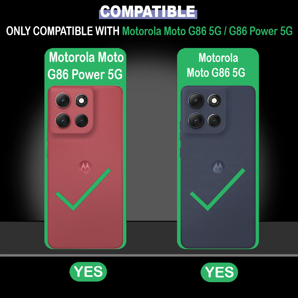 2 MM MagFit Ring Design (Non-Magnetic) Liquid Silicone Case Motorola Moto G86 5G / G86 Power 5G