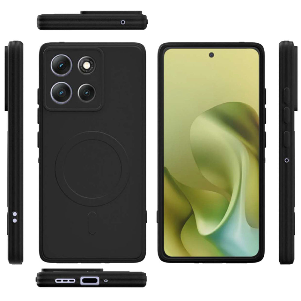 2 MM MagFit Ring Design (Non-Magnetic) Liquid Silicone Case Motorola Moto G86 5G / G86 Power 5G