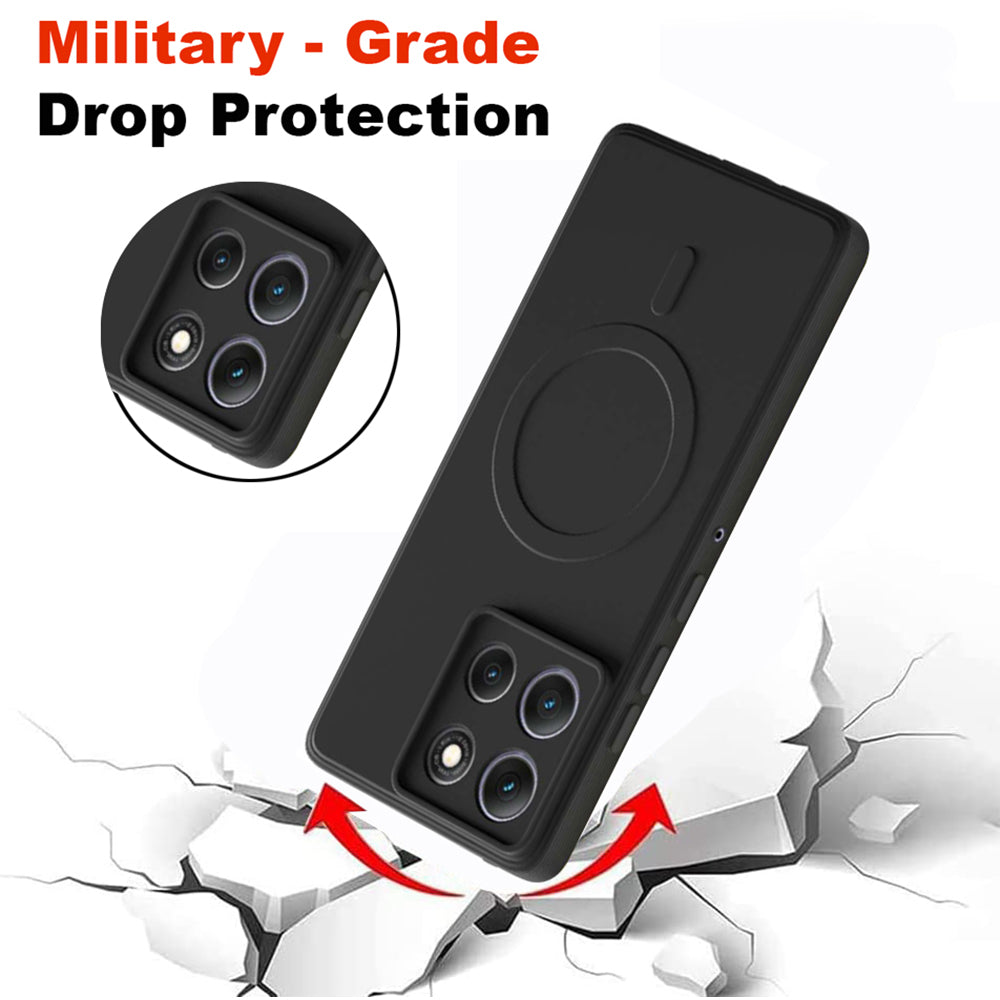 2 MM MagFit Ring Design (Non-Magnetic) Liquid Silicone Case Motorola Moto G86 5G / G86 Power 5G