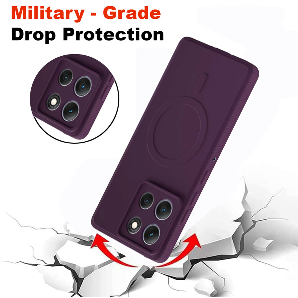 2 MM MagFit Ring Design (Non-Magnetic) Liquid Silicone Case Motorola Moto G86 5G / G86 Power 5G